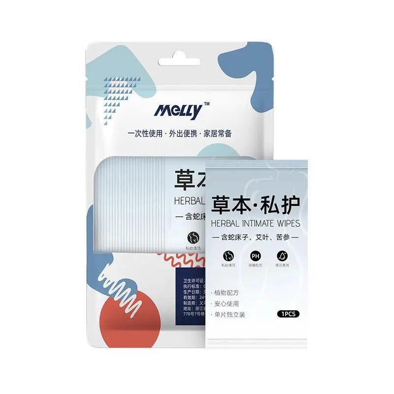 20pcs Feminine Private Parts Care Wipes Natural Herbal Intimate Antibacterial&Protection Wipes Mild Formulate for Sensitive Skin
