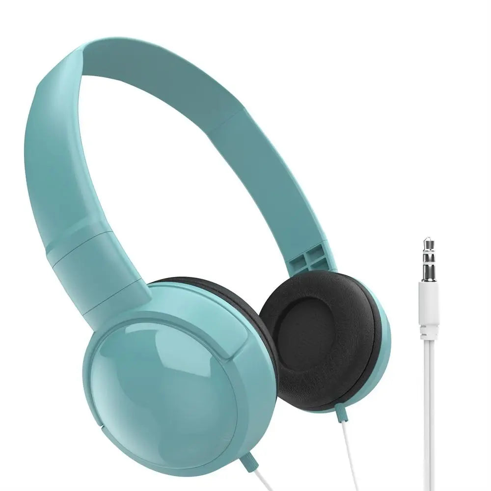 Music Earbuds Over Ear Wierd Headphones HiFi Stereo Music Stereo 3.5mm Headset Adjustable Audio Bass Macaron Headphone Tablet