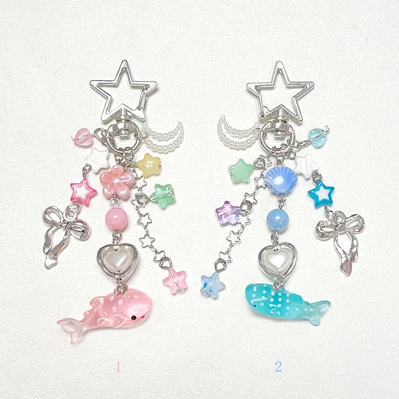 Shark keychain fairy core bag charm 1pcs