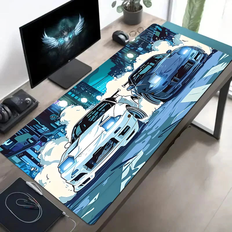 Large Mouse Pad for Car Design Sports Cars Desk Mat Non-Slip Rubber Washable PC Keyboard  Computer PC Office Gaming Accessories