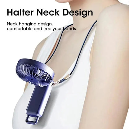 Portable Handheld Fan, USB Fan, Battery Operated Fan With Base, Digital Display, 90° Ajustable, Rechargeable Mini Fan