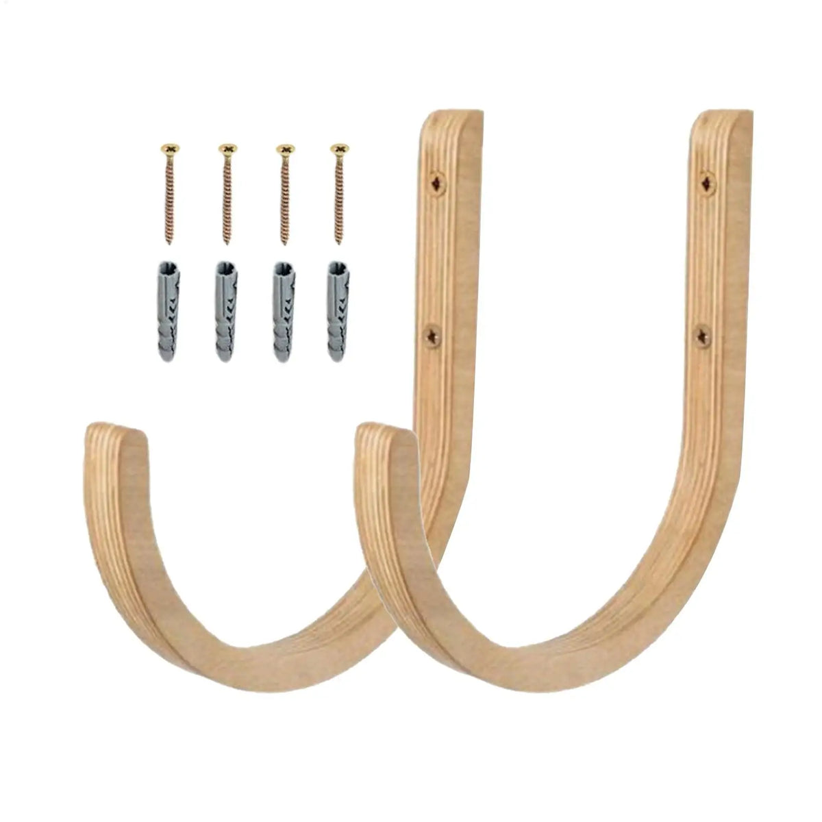 2pcs Yoga Mat Organizer Wooden with Screws Yoga Accessories Exercise Mat Rack for Home Indoor Workout Equipment Resistance