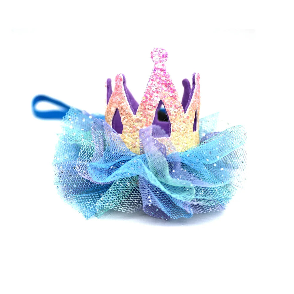 New Pet Dog Hat Mesh Cat and Dog Crown Birthday Party Hat Big Dog General Pet Supplies