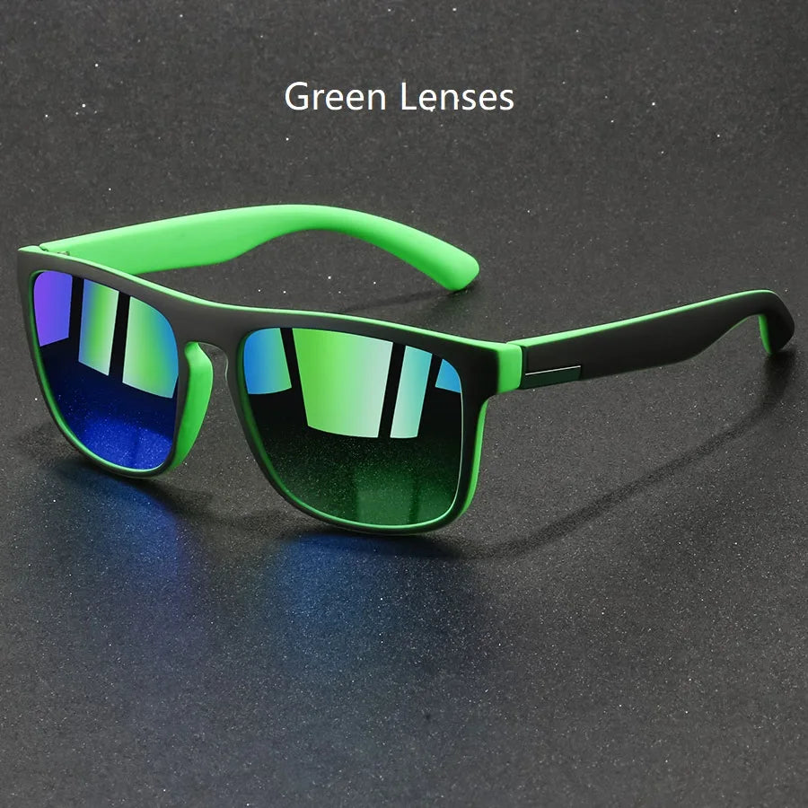 Fashion Vintage Square Sunglasses Men Women Fishing Driving Man Luxury Brand Designer Sun Glasses Anti-Glare Retro Eyewear