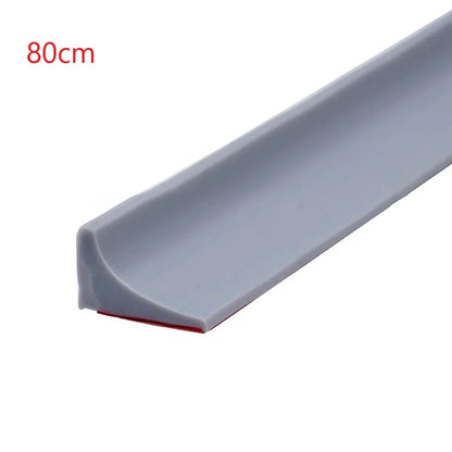 Bathroom Retention Water Barrier Strip Rubber Silicone Shower Barrier Water Stopper Kitchen Dry And Wet Separation Seal Strip