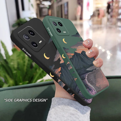 Beautiful River Phone Case For Xiaomi Mi 17 15 14 14T 13 12 12X 12T 12S 11 11T Ultra 10 10T 9 9T Pro Lite Liquid Silicone Cover