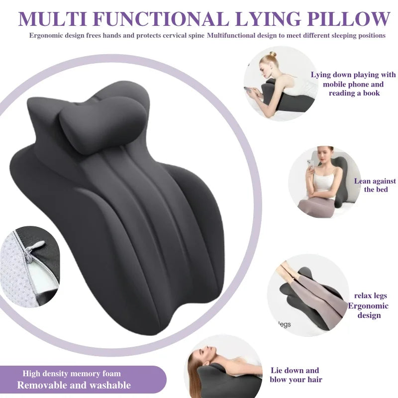 Multifunctional Bedside Lying Pillow Prone Cushion Ergonomic Body Pillow Body Pillow Pain Relief Sofa Cushions Home Couples
