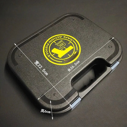 Tactical G *OCK Gun Pistol Case with Foam Padded Handgun Case Protective Storage Box Waterproof Hard Shell Hunting Accessories
