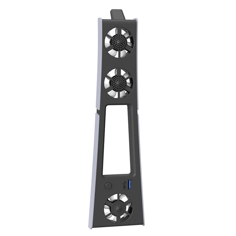 Cooling Fan for PS5 Slim Console with USB 3.0 Port Efficient Cooling System with Adjustable Speed Quiet Cooler Fan