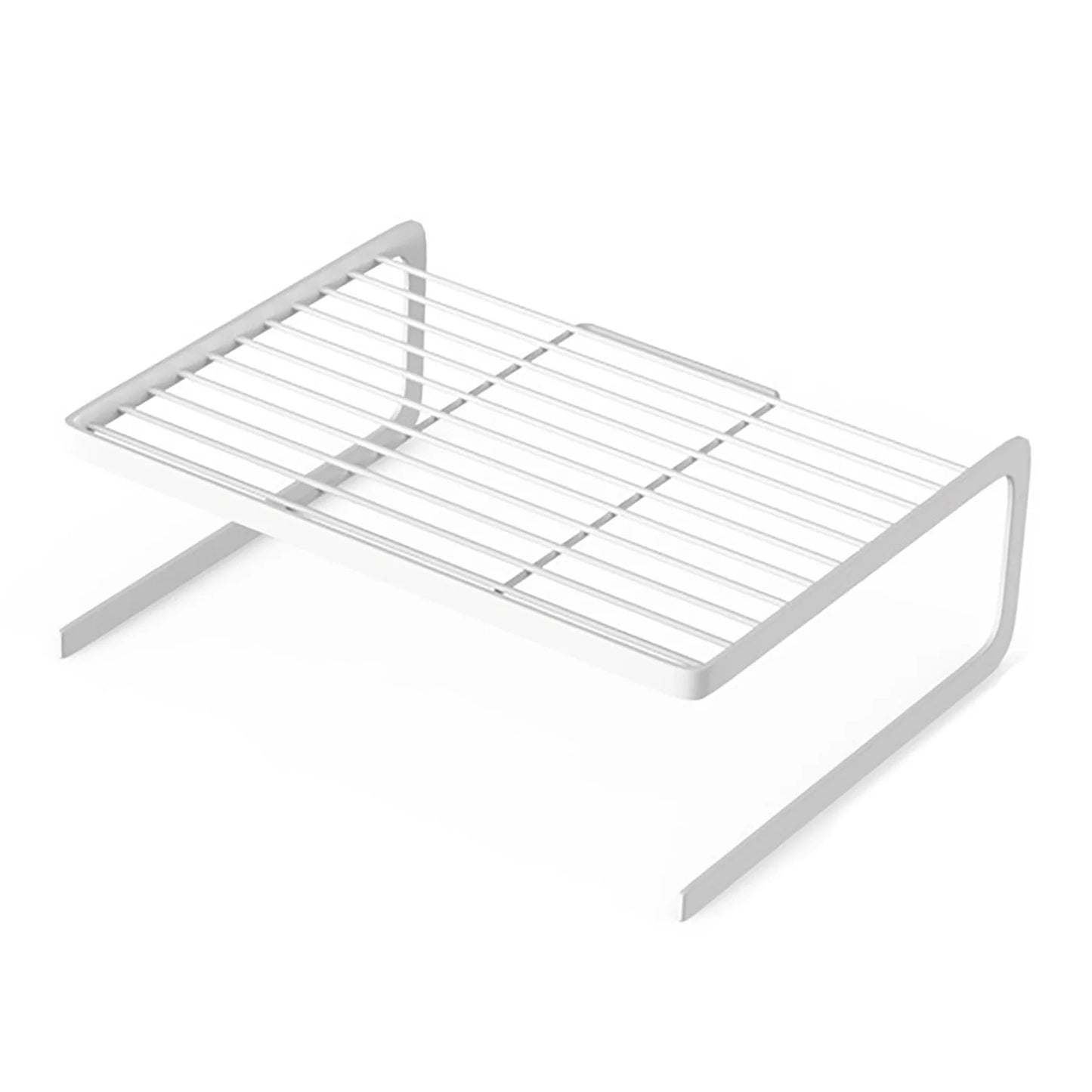 Dish Rack Dish Rack White Dish Drainer Carbon Steel Sturdy Stackable Multipurpose Kitchen Storage Rack For Plates Bowls Kitchen