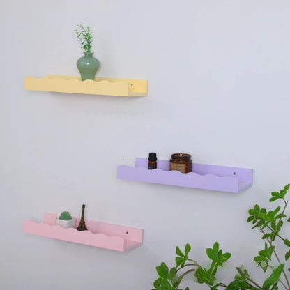Wooden Living Room Wall-mounted Lacework Storage Rack Home Bedroom Decoration Action Doll Figurine Simplicity Display Stand