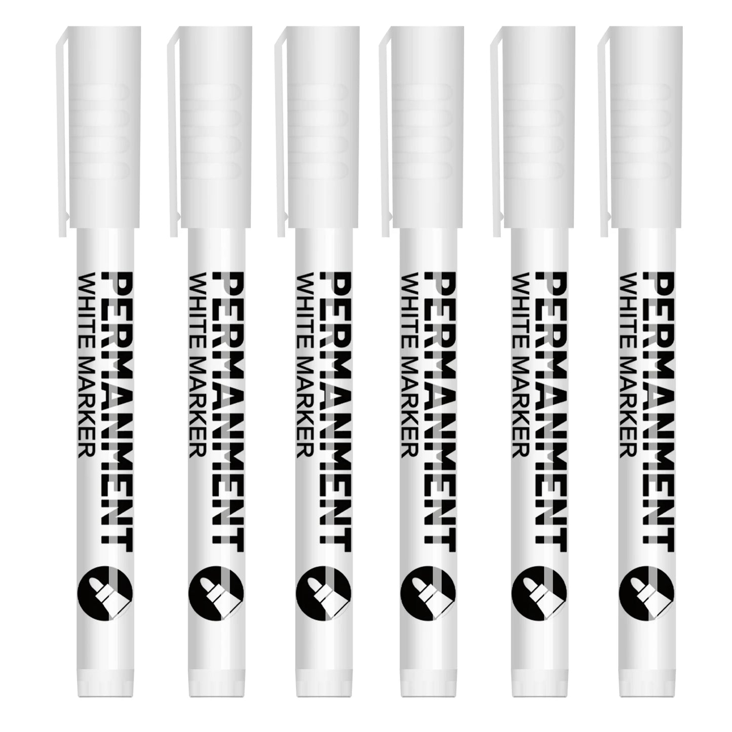 White Paint Pen for Rock Painting,Stone,Ceramic,Glass,Wood,Tire,Fabric,Metal,Canvas. Set of 3/6 Acrylic Paint White Marker