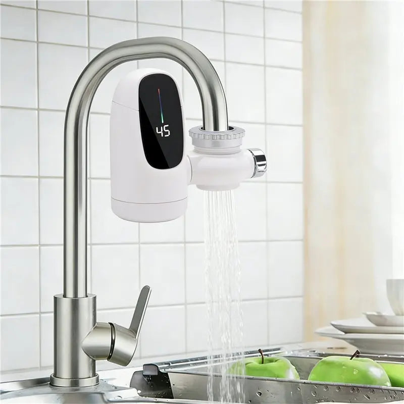 BBNV-Electric 3000W Instant Hot Water Heater Faucet Digital Display Heating Tap For Kitchen Or Bathroom UK Plug