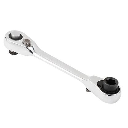 Socket ratchet wrench + screwdriver bit ratchet wrench 2-in-1, small size, suitable for narrow working environment hand tools