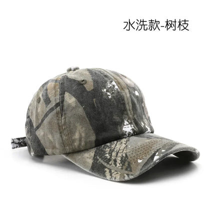 Japanese Style Street Tide Brand Soft Top Camouflage Baseball Cap Female Face Little Wild Peaked Cap