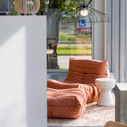 Caterpillar sofa Frameless Sofa Modern Living Room Balcony Lounge Lazy Sofa Available White Lamb Wool Sofa Beanbag Sponge Sofa