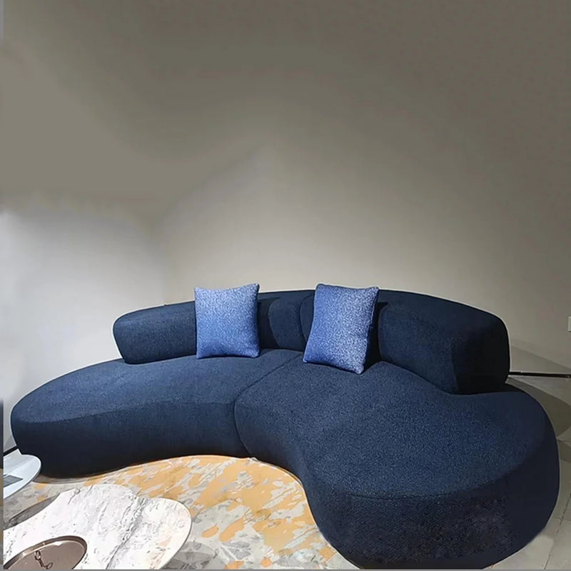 Modern Sofa Living Room Modular Section Corner Fabric Velvet Cloud Convertible 3 Seat Sofa