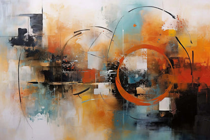 Classic Abstract Wall Art Matte Colour Oil Painting on Canvas Print Poster Home Decor Living Room Bedroom Decorative Painting