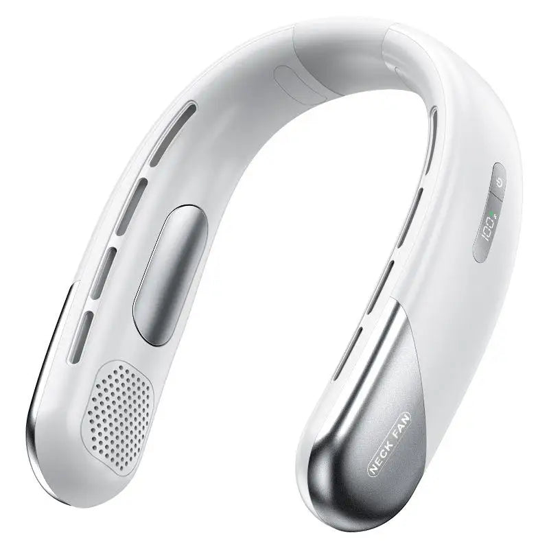 Lenovo Neck Fan Portable USB Rechargeable Bladeless Cooling Fan Quiet Wearable Fan For Summer Travel Mini Long Endure
