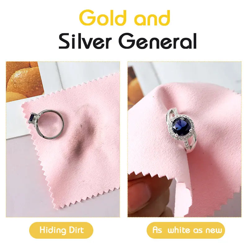 Silver Polishing Cloth 10-50 Pieces Jewelry Cleaning Coin Polish Tarnish Removal Wipes for Antique Sterling Silver Gold Brass
