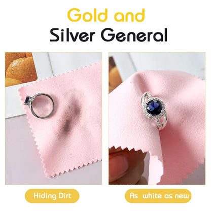 Silver Polishing Cloth 10-50 Pieces Jewelry Cleaning Coin Polish Tarnish Removal Wipes for Antique Sterling Silver Gold Brass