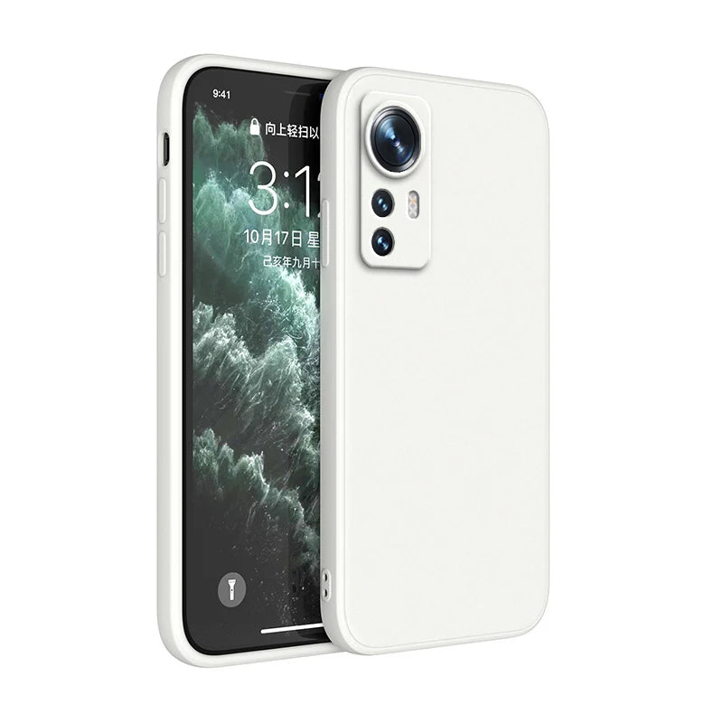 Luxury Cases for Xiaomi Mi 12 12S 12T Pro 12X Ultra Soft Square Matte Silicone Mi 12 lite 5G Thin Lens Protection Original Case