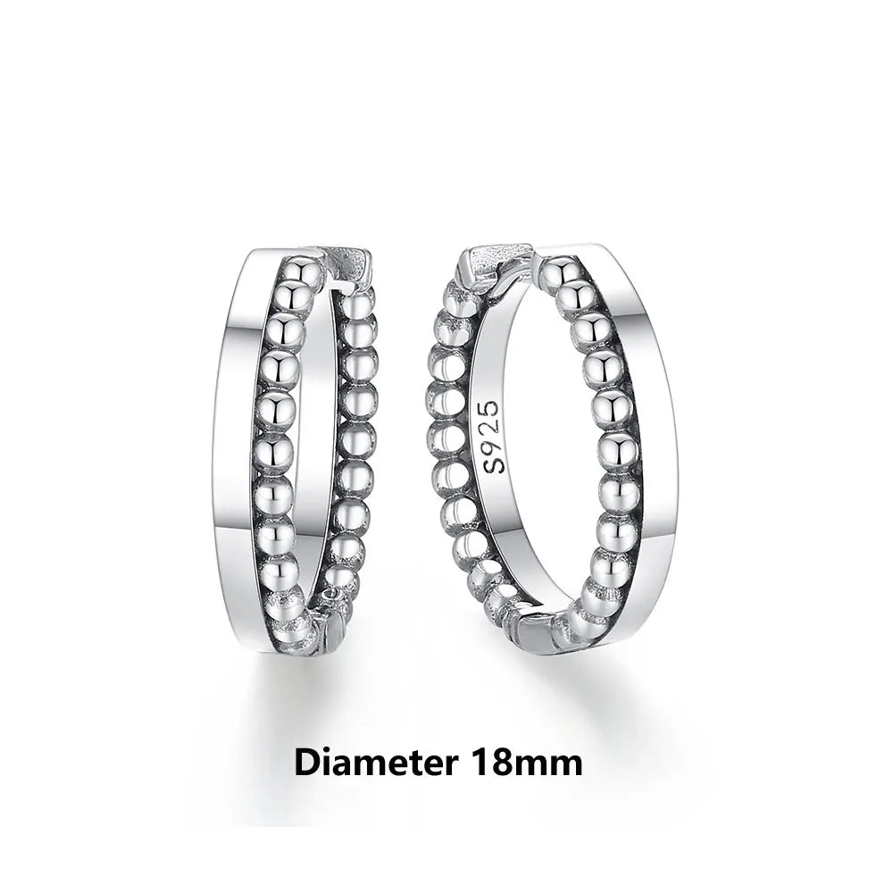 New 2026 Original 925 Sterling Silver Earrings For Women Piercing Hoop Love Heart Earings Rose Gold Wedding Gift Luxury Jewelry