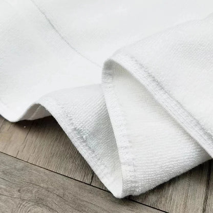 Thick White Floor Towel Mat 100% Cotton,Non-Slip,Water Absorption,SPA Bathroom Bathtub Mat,Hotel Home Bath Mats 50*80cm