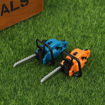 Dollhouse Chain Saw Lawn Mower Model Simulation Repair Tool Saw 1:12 Dolls Houses Miniature Furniture Garden Tools Accessories