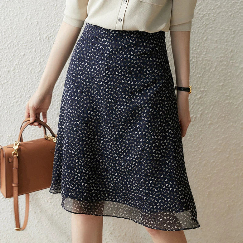 Female Skirts Chic and Elegant Women's Skirt To Knees Length A Line Harajuku New In Premium Korean Style Summer 2025 Trend Cheap