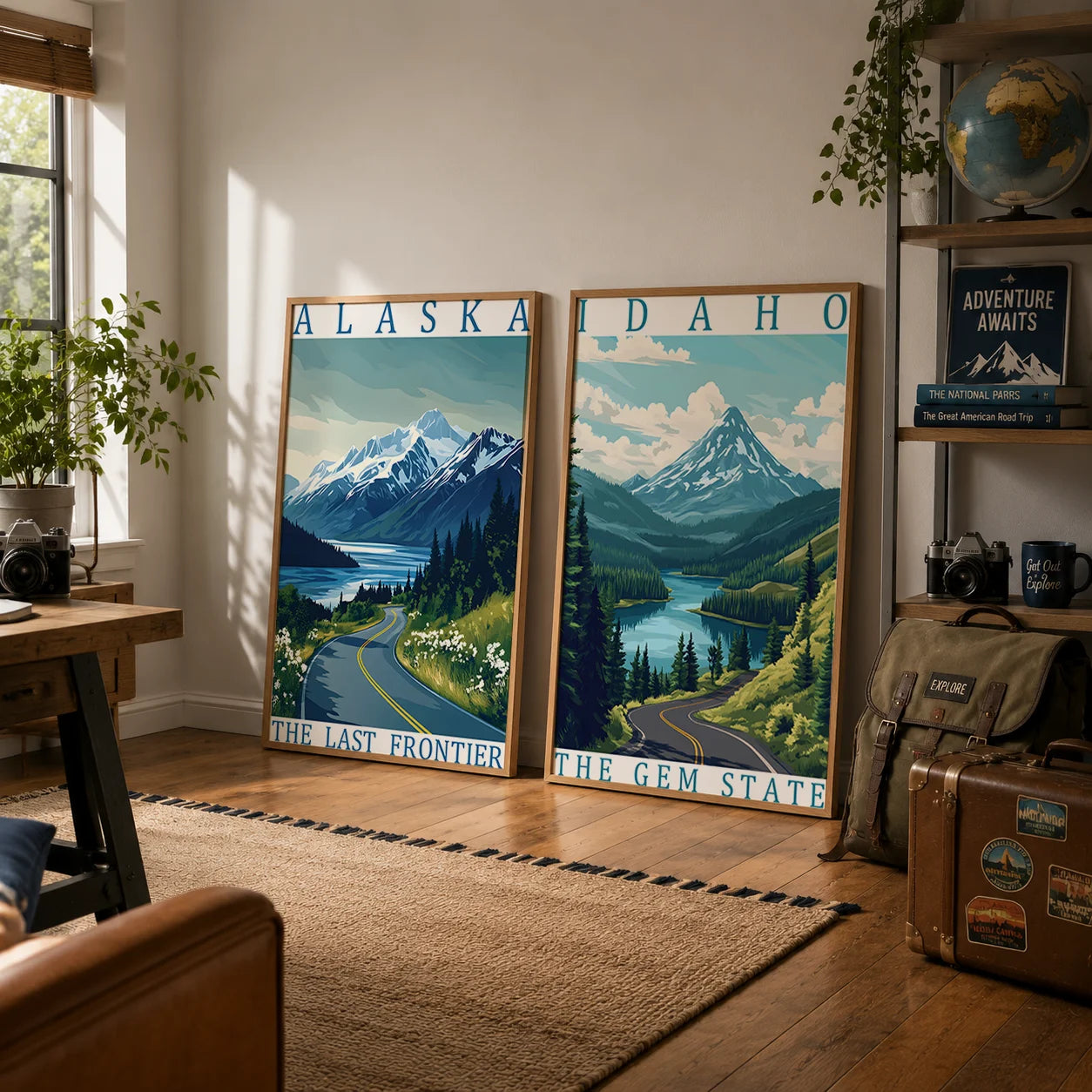 Nature Wall Art Aesthetic Canvas Painting Modern Style Poster Prints for Bedroom Living Room Wall Decor