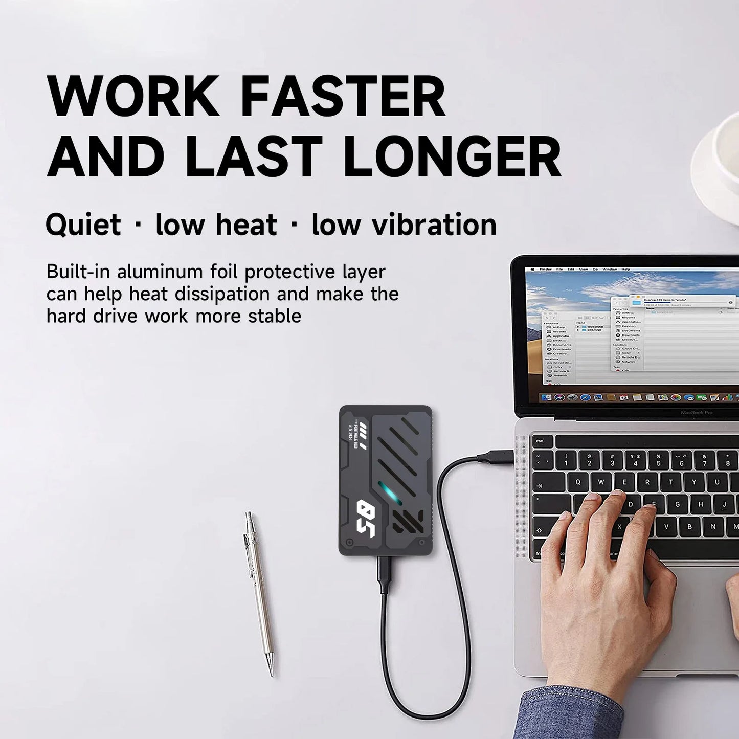 2.5 inch Mecha Style RGB Portable External Hard Drive 160G 250G 320G 500G 750G 1TB USB 3.0 for PC PS4 PS5 Mobile Phone Laptop