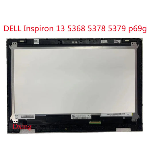13.3" for DELL Inspiron 13 5368 5378 5379 p69g LCD Screen+Touch Digitizer Assembly+FRAME BEZEL B133HAB01.0 NV133FHM-N41 A11 IPS