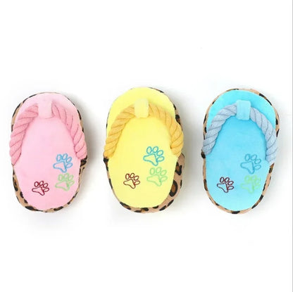 Dogs Toy, Cute Plush Slipper Shape, Squeaky, Chew Play, 1Pcs, Pet Puppy Supplies, Factory Direct Dog Toys, Blue