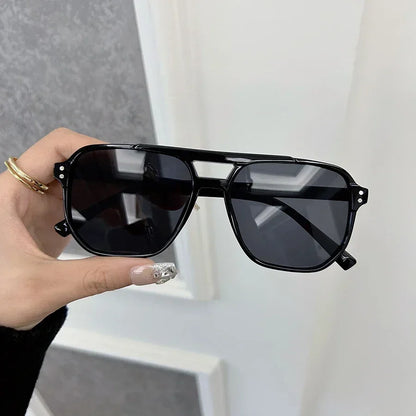 Elegant Square Sunglasses Women Men Casual Sun Glasses Female Male Fashion Mirror Vintage Outdoors Shades Oculos De Sol
