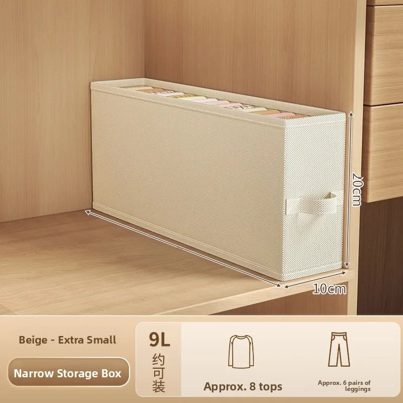 Large Capaci Narrow Long Storage Box Clothes Organizer Der Sle Storage Basket for Wardrobe Clothing Storage Solution