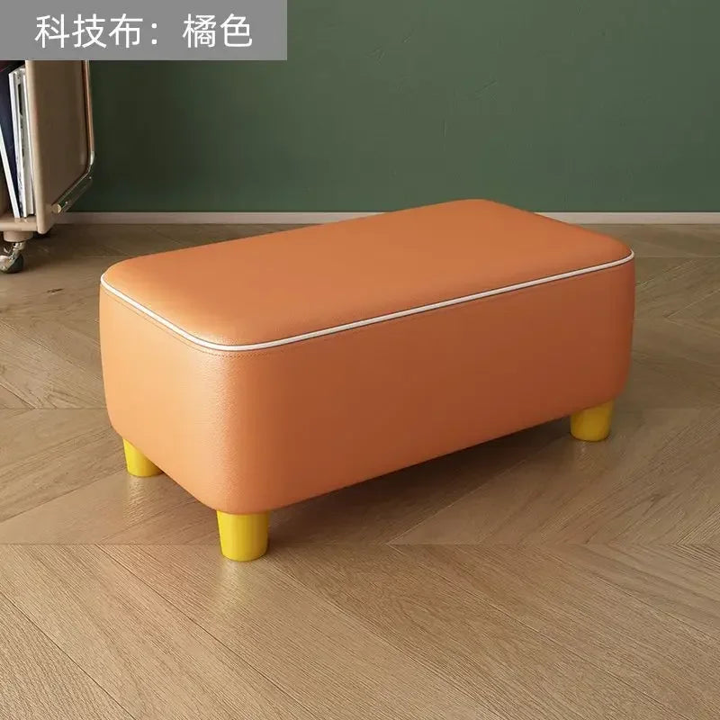 50CM Household Small Stool Sofa Low Stool Multi-Color Living Room Long Bench Shoe Changing Bedroom Furniture