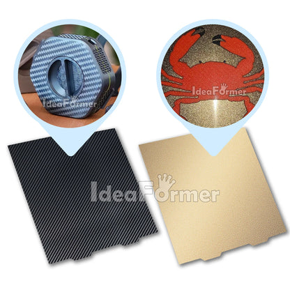 For Bambu Lab A1 Mini Build Plate Double Sided texture PEI smooth PEO PET Bed Spring Steel Sheet 184x184mm For Bambulab A1 Mini.