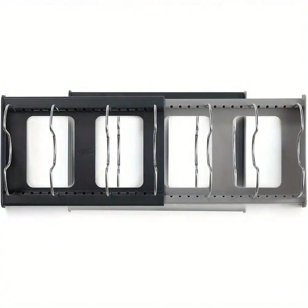 Expandable Pans Organizer Rack Kitchen Cabinet Pan Rack Drawer Expanding Cookware Space Saving Kitchen Cabinet Organizer Holde