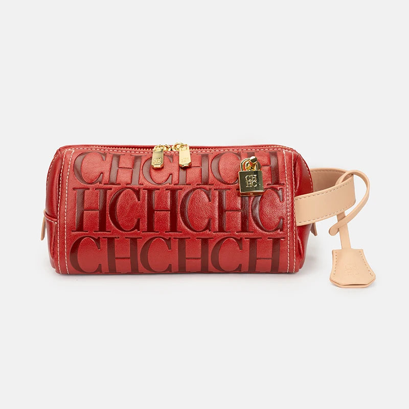 CH 2026 New Letter Embossed Cylinder Bag Fashion Cylinder Crossbody Bag Casual Shoulder Underarm Bag Multi color Optional