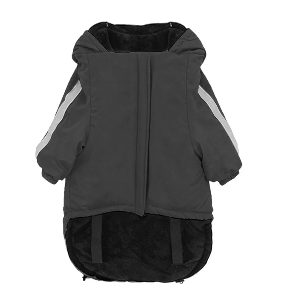 Pet Costume Windproof Fleece Dog Clothes Waterproof Comfortable Winter Pet Apparel Warm Reflective Pet Sweatshirt Autumn Winter