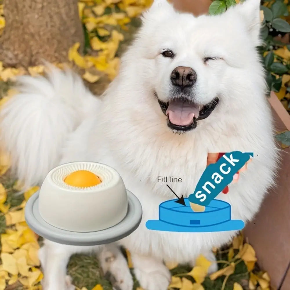 Funny Interactive Pet Lick Toys Promotes Dental Health Self-Soothing Snack Bowl Training Yogurt Licking Plate For Dogs Cats