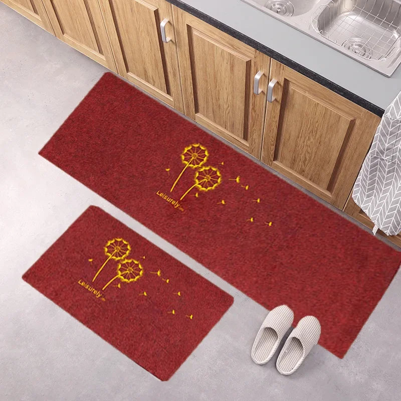 Door Floor Mat Japanese-style Door Mat Rectangle Non-Slip Foot Pad Home Welcome Carpet for Hallway Bath Kitchen Doormat