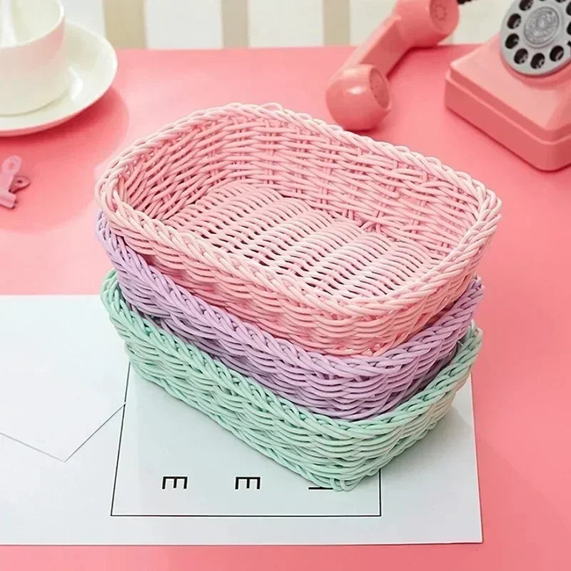 Plastic Storage Box Container Desk Organizers Stationery Cosmetics Toy Basket with Lid Drawer Jewelry Case Kitchen Home Supplies