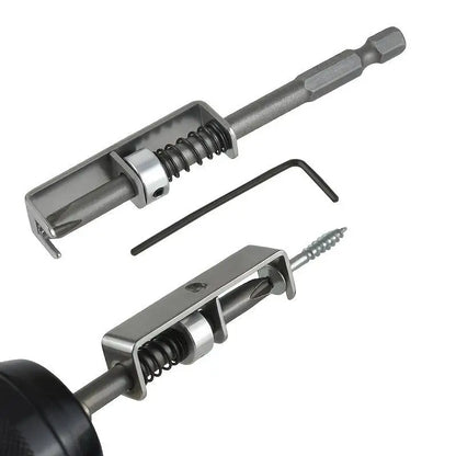 Screw Holding Drill Bit With Small Wrench Gray Self-Locking Screw Guide For Power Drills Operation Tool For Stable Screw Driving