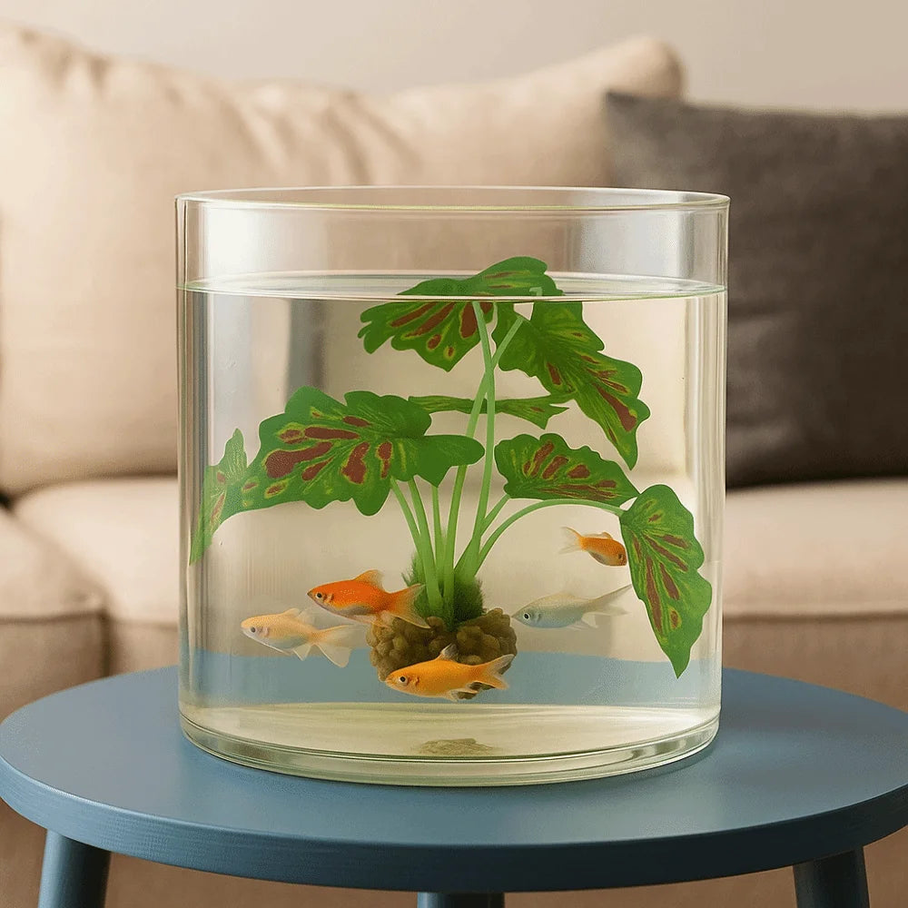 Plastic Aquarium Water Plants Small Decorative Artificial Underwater Plants Lifelike with Sturdy Stems Aquarium Landscaping