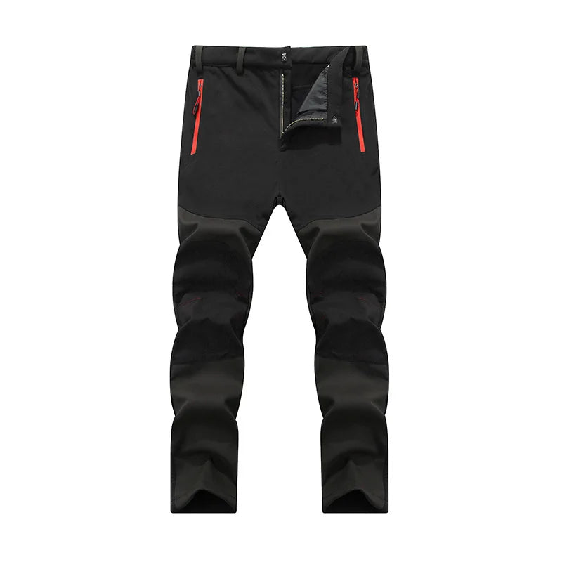 Workwear Pants Men Winter New Men's Thermal Softshell Pants Winter Windproof Waterproof Outdoor Jogging Sports Cargo Pants Man