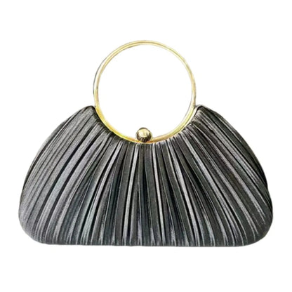 Fashion Polyester Fiber Evening Bags Elegant Chain Shoulder Bag Clutch Handbag Women