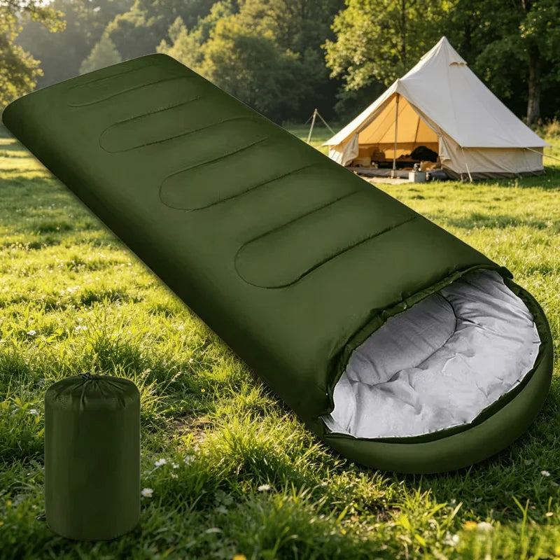 Ultralight Waterproof 4 Season Envelope Sleeping Bag - Warm Camping & Backpacking Bag for Outdoor Hiking