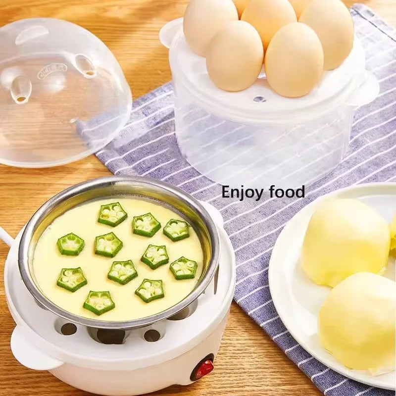Multifunctional Electric Egg Cooker Automatic Egg Boiler 7 Eggs Mini Egg Cooker Kitchen Breakfast Machine Mini Egg Boiler